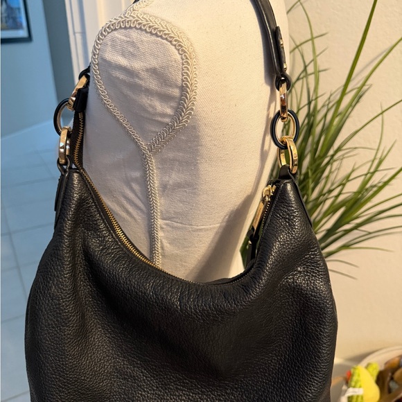 michael kors handbag hobo Black Pebbled Leather - Picture 10 of 15